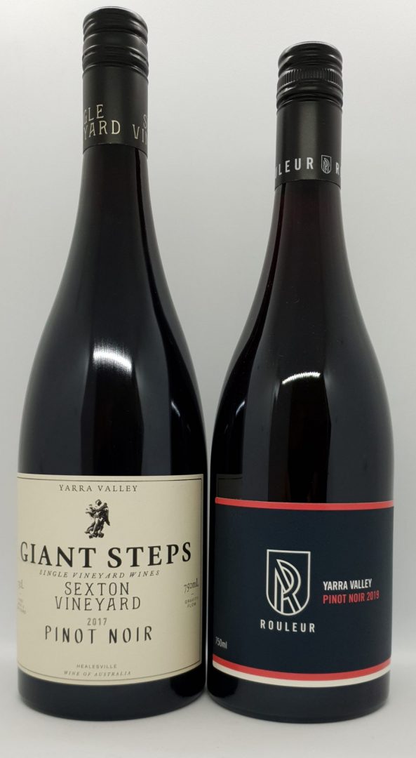 January 2021 Releases: Giant Steps 2017 Sexton Vineyard Pinot Noir $65 & Rouleur 2019 Yarra Valley Pinot Noir $29