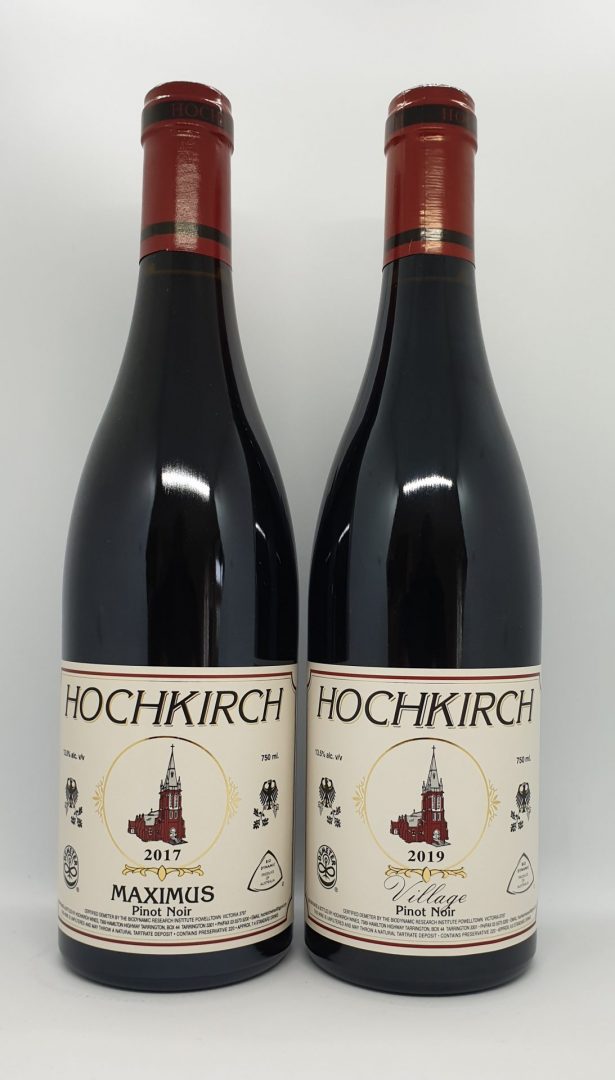 November 2021 Releases: Hochkirch Maximus Pinot Noir 2017 $50 & Hochkirch Village Pinot Noir 2019 $45