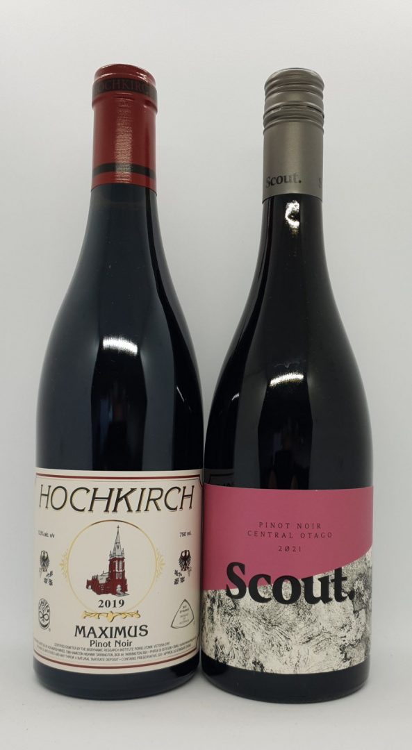 September 2022 Releases: Hochkirch Maximus 2019 Pinot Noir $55 & Scout Central Otago 2021 Pinot Noir $39